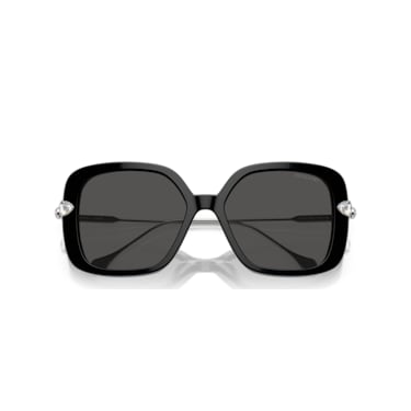 Sunglasses, Oversized, Square shape, SK6011, Black - Swarovski, 5679543