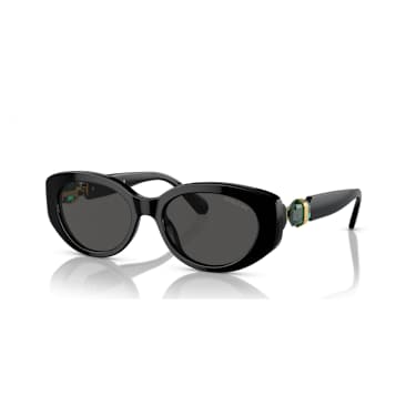 Lunettes de soleil, Style Cat-eye, SK6002, Noires - Swarovski, 5679544