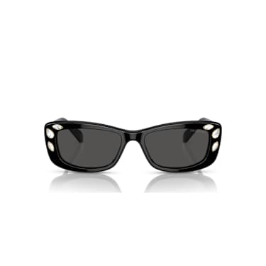 Lunettes de soleil, Forme rectangulaire, SK6008, Noires - Swarovski, 5679545