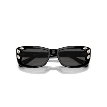 Lunettes de soleil, Forme rectangulaire, SK6008, Noires - Swarovski, 5679545