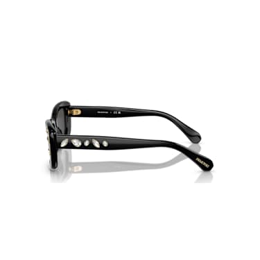 Lunettes de soleil, Forme rectangulaire, SK6008, Noires - Swarovski, 5679545