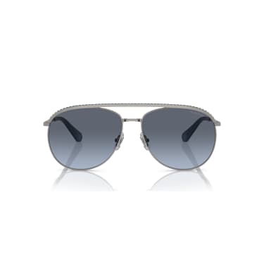 Lunettes de soleil, Style pilote, SK7005, Bleu - Swarovski, 5679547