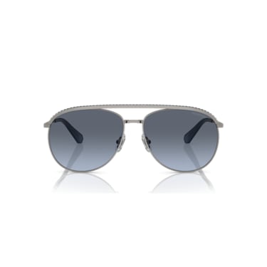 Sunglasses, Pilot shape, SK7005, Blue - Swarovski, 5679547