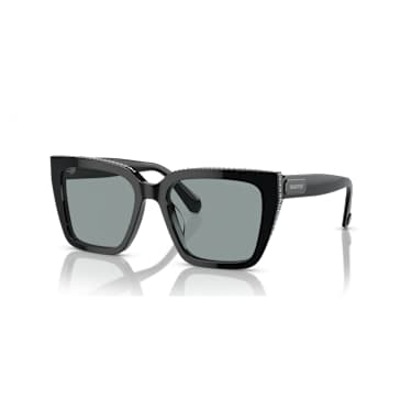 Sonnenbrille, Quadratische Form, SK6013, Schwarz - Swarovski, 5679551