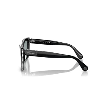 Sonnenbrille, Quadratische Form, SK6013, Schwarz - Swarovski, 5679551