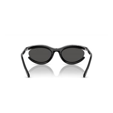 Occhiali da sole, Forma ovale, SK6006, Neri - Swarovski, 5679553