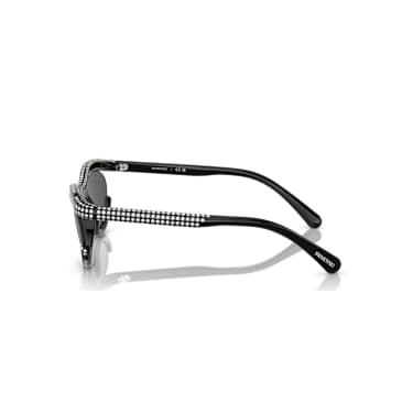 Occhiali da sole, Forma ovale, SK6006, Neri - Swarovski, 5679553
