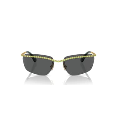 Sunglasses, Rectangular shape, SK7001, Black - Swarovski, 5679554