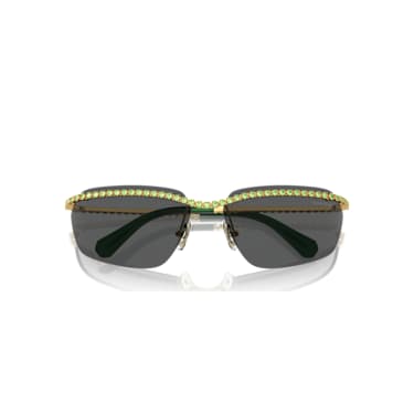 Sunglasses, Rectangular shape, SK7001, Black - Swarovski, 5679554