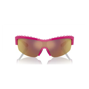 Occhiali da sole, Forma a mascherina, SK1126, Rosa - Swarovski, 5679555