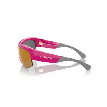 Sunglasses, Mask shape, SK1126, Pink - Swarovski, 5679555