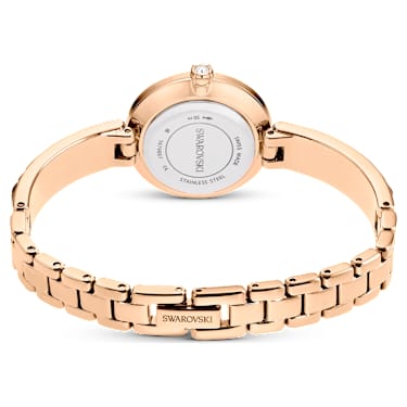 Orologio Matrix Bangle, Fabbricato in Svizzera, Bracciale in cristallo, Grigio, Finitura in tono oro rosa - Swarovski, 5679887
