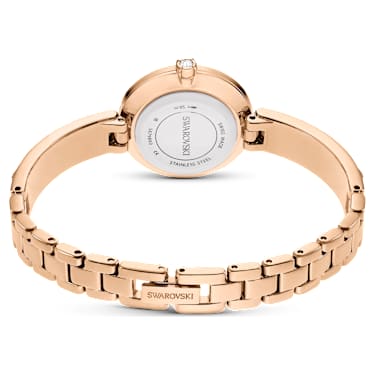 Matrix Bangle 워치, 스위스 메이드, 크리스털 브레이슬릿, 핑크, 로즈 골드 톤 피니시 - Swarovski, 5679890