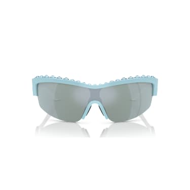 Occhiali da sole, Forma a mascherina, SK1126, Blu - Swarovski, 5679899