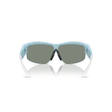 Occhiali da sole, Forma a mascherina, SK1126, Blu - Swarovski, 5679899