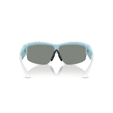 Sunglasses, Mask shape, SK1126, Blue - Swarovski, 5679899