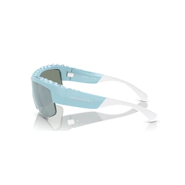 Occhiali da sole, Forma a mascherina, SK1126, Blu - Swarovski, 5679899