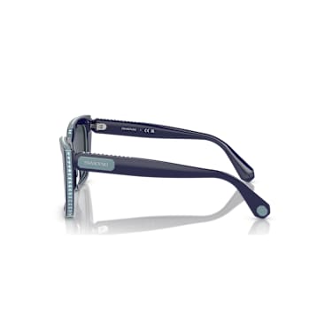 Sunglasses, Square shape, SK6013, Blue - Swarovski, 5679903