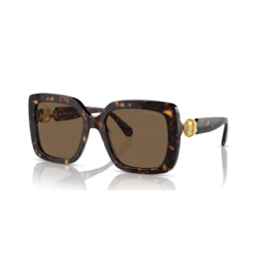 Sunglasses, Oversized, Square shape, SK6001, Brown - Swarovski, 5679904