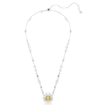 Collier Idyllia, Fleur, Jaune, Métal rhodié - Swarovski, 5679916