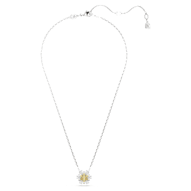 Idyllia 鏈墜, 花朵, 黃色, 鍍白金色 - Swarovski, 5679939