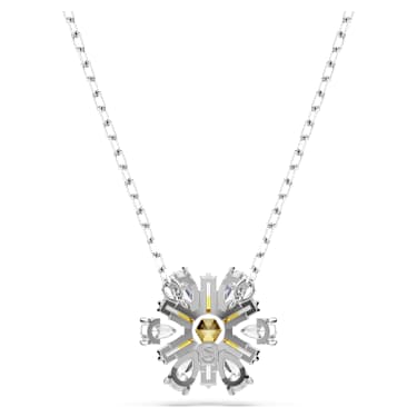 Idyllia 鏈墜, 花朵, 黃色, 鍍白金色 - Swarovski, 5679939