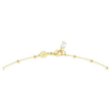 Imber 네크리스, 라운드 컷, 화이트, 골드 톤 플래팅 - Swarovski, 5680091