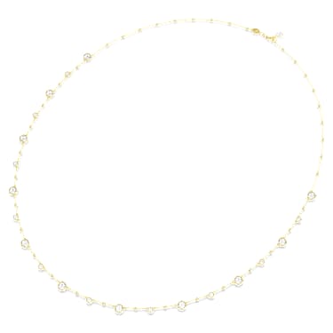 Collar Imber, Talla redonda, Blanco, Baño tono oro - Swarovski, 5680091