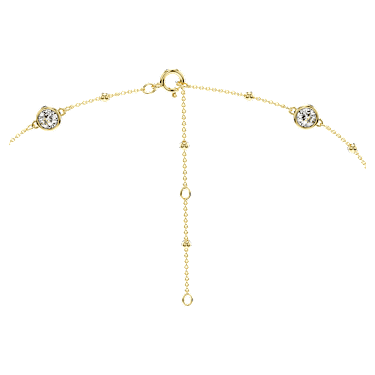 Chaîne de corps Imber, Coupe ronde, blanche, Placage de ton or - Swarovski, 5680096