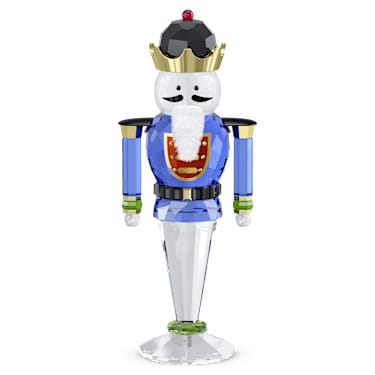 Holiday Cheers Nutcracker, Blue, Large - Swarovski, 5680228
