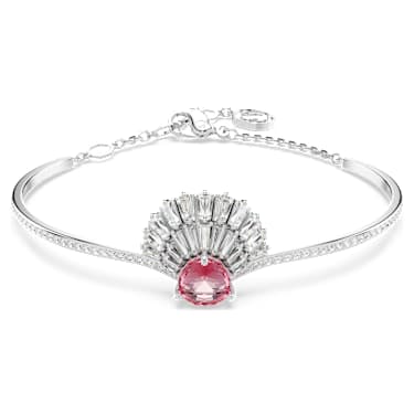 Idyllia Armreif, Muschel, Rosa, Rhodiniert - Swarovski, 5680298