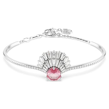 Idyllia Armreif, Muschel, Rosa, Rhodiniert - Swarovski, 5680298