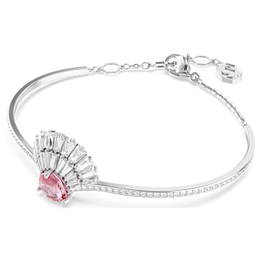 Idyllia Armreif, Muschel, Rosa, Rhodiniert - Swarovski, 5680298