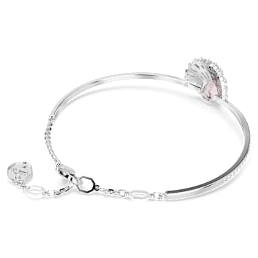 Idyllia Armreif, Muschel, Rosa, Rhodiniert - Swarovski, 5680298