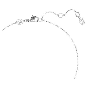 Colgante Idyllia, Corazón, Azul, Baño de rodio - Swarovski, 5680403