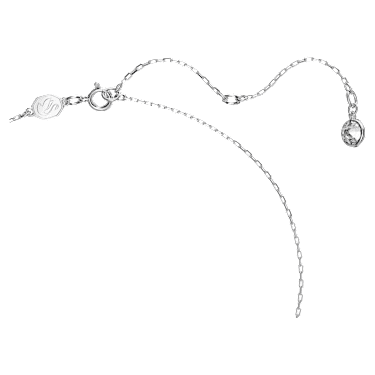 Přívěsek Swan, Labuť, Malý, Modrá, Pokoveno rhodiem - Swarovski, 5680422