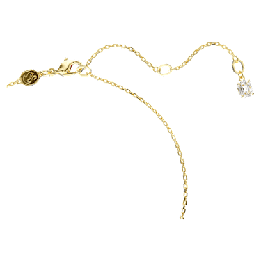 Una Angelic hanger, Ronde slijpvorm, Pavé, Groen, Goudkleurige toplaag - Swarovski, 5680557