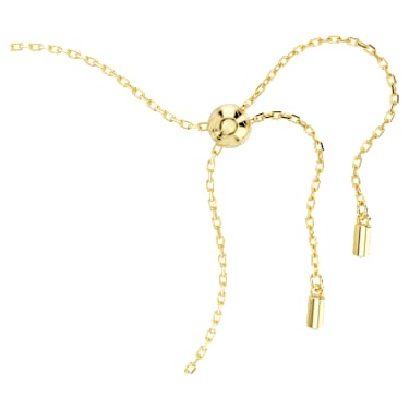 Una Angelic 手鏈, 圓形切割, 密鑲, 綠色, 鍍金色色調 - Swarovski, 5680559