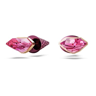Clous d'oreilles Lucent, Pavé, Pique, Roses, Finition mix de métal - Swarovski, 5680712