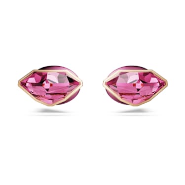 Clous d'oreilles Lucent, Pavé, Pique, Roses, Finition mix de métal - Swarovski, 5680712
