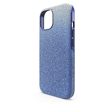 High smartphone case, Color gradient, iPhone® 15, Blue | Swarovski