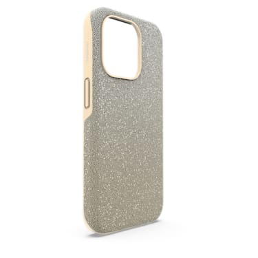 High smartphone case, Colour gradient, iPhone® 15 Pro, Gold tone - Swarovski, 5680856