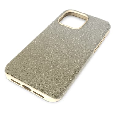 High smartphone case, Color gradient, iPhone® 15 Pro Max, Gold tone - Swarovski, 5680857