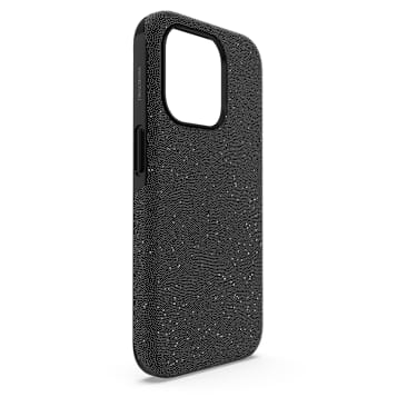 High smartphone case, iPhone® 15 Pro, Black - Swarovski, 5680860