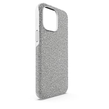 High smartphone case, iPhone® 15 Pro Max, Silver Tone - Swarovski, 5680862