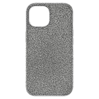 High スマートフォンケース, iPhone® 15, シルバー系 | Swarovski