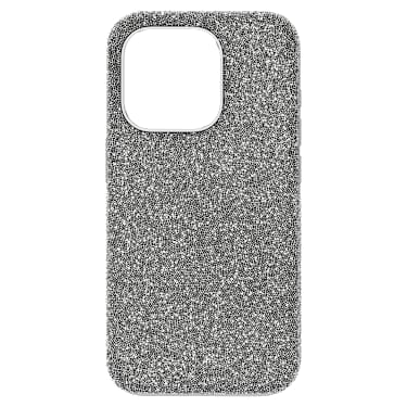 High 스마트폰 케이스, iPhone® 15 Pro, 실버 톤 - Swarovski, 5680864