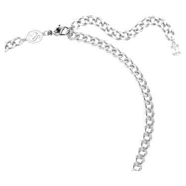 Swan Anhänger, Kristallperle, Schwan, Grau, Rhodiniert - Swarovski, 5680868