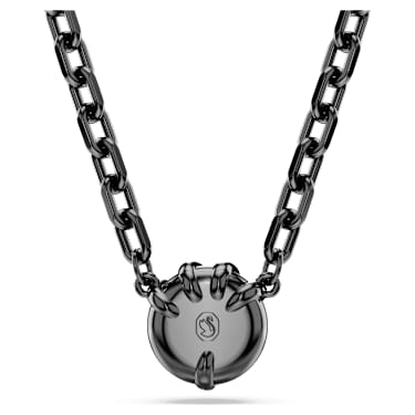 Dragon & Phoenix pendant, Dragon’s claw, Black, Ruthenium plated - Swarovski, 5681060