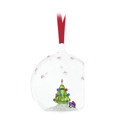 Holiday Cheers okrasek krogla z božičnim drevesom in darili - Swarovski, 5681633